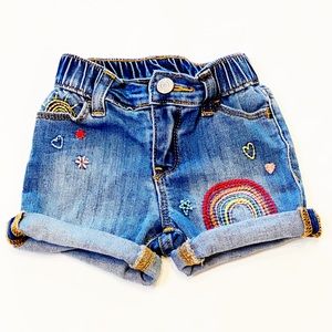 Baby Gap Embroidered Jean Shorts